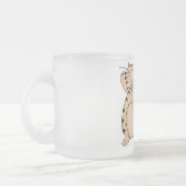 Allergische kat matglas koffiemok (Links)