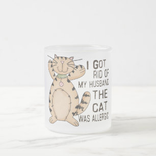 Allergische kat matglas koffiemok