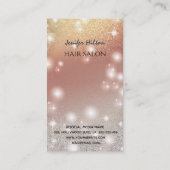 Allergische logo met goudglitterige schimmelhaar visitekaartje (Achterkant)