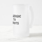 Allergische Mok van diepgevroren glas (Voorkant rechts)