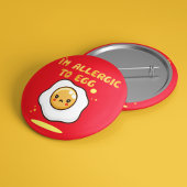 Allergische reactie op een allergische reactie op ronde button 5,7 cm