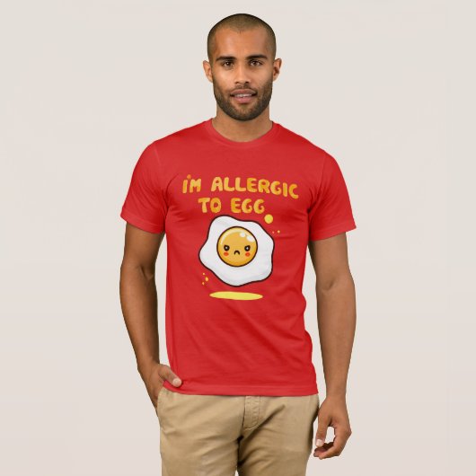 Allergische reactie op een allergische reactie op  t-shirt (Voorkant volledig)