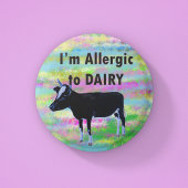 Allergische waarschuwingen voor voedselallergieën  ronde button 5,7 cm