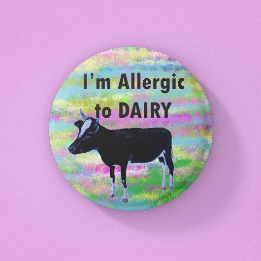 Allergische waarschuwingen voor voedselallergieën  ronde button 5,7 cm