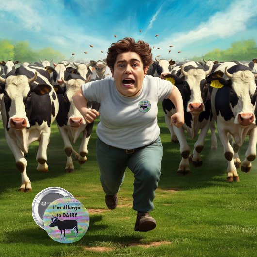 Allergische waarschuwingen voor voedselallergieën  ronde button 5,7 cm