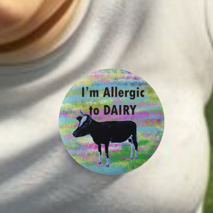 Allergische waarschuwingen voor voedselallergieën  ronde button 5,7 cm