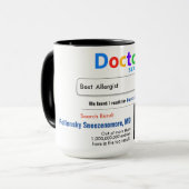 Allergist Funny Gift Mok (Voorkant links)
