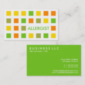 ALLERGIST (moskeesvierkantjes) Visitekaartje (Voorkant / Achterkant)