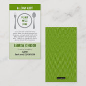 Allergy Alert Grass Duotones Contactkaartje (Voorkant / Achterkant)