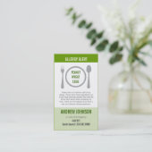 Allergy Alert Grass Duotones Contactkaartje (Staand voorkant)