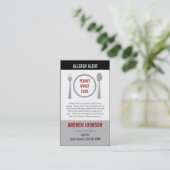 Allergy Alert Gray Duotones Contactkaartje (Staand voorkant)