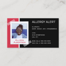 Allergy Alert Kind Foto Medical Emergency Daycare