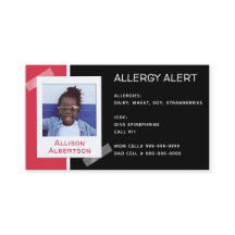 Allergy Alert Kind Foto Medical Emergency Daycare