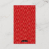 Allergy Alert Red Duotones Contactkaartje (Achterkant)