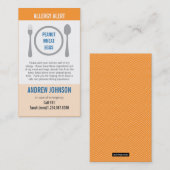 Allergy Alert Sinaasappel Duotones Contactkaartje (Voorkant / Achterkant)