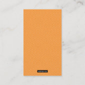 Allergy Alert Sinaasappel Duotones Contactkaartje (Achterkant)