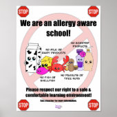 Allergy Aware School Poster (Voorkant)