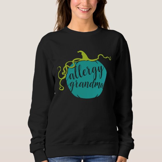 Allergy Grandma Teal Pumpkin Food Allergy Awarenes Trui (Voorkant)