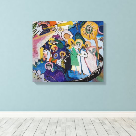 Allerheiligen Dag I | Kandinsky | Canvas Afdruk (Insitu (Houten vloer))