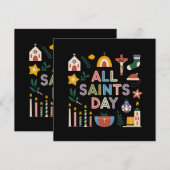 Allerheiligen vieren de betekenisvolle dag kaart (Voorkant / Achterkant)