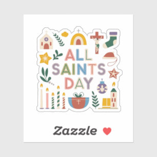 Allerheiligen vieren de betekenisvolle dag sticker