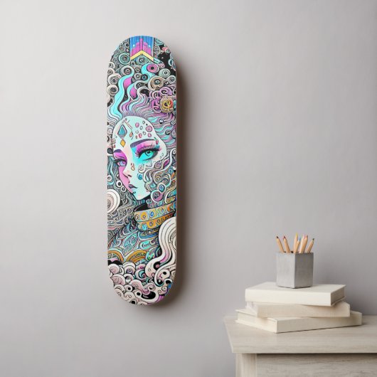 Allerhoogste Godin Persoonlijk Skateboard (Muurkunst)