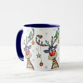 ALLERKERSTELIJKSTE RENDIER OOIIT KERST MOK (Voorkant links)