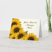 Allerlei Gelegenheid Aangepaste Zonnebloem Kaarten (Voorkant)
