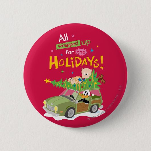 Allerlei Kerstplezier Ronde Button 5,7 Cm (Voorkant)