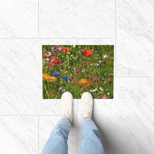 Allerlei mooie bloemen deurmat (Binnen)