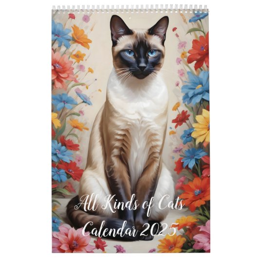 Allerlei soorten katten kalender (Hoes)