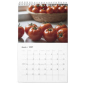 Allerlei soorten voedsel kalender (Mar 2027)