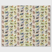 Allerlei soorten vogels - Kleur - Inpakpapier (Vlak)