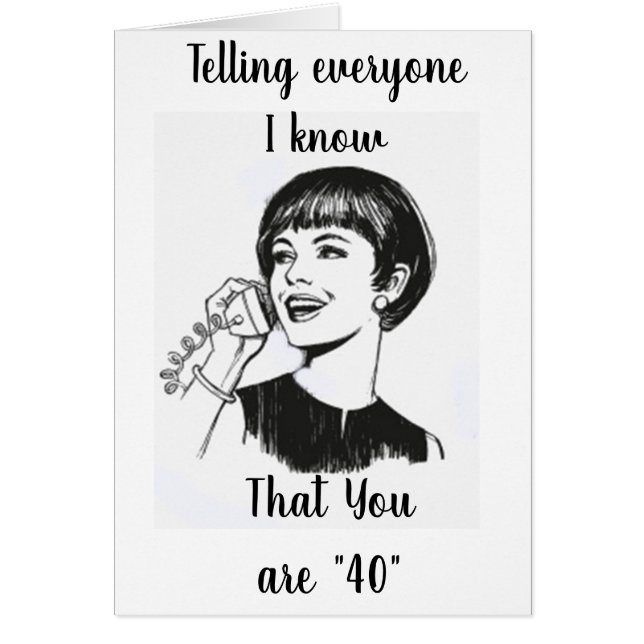 ALLERLEI TELLEN MAAR ZE GELOVEN NIET DAT JE 40 BEN (Voorkant)