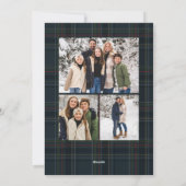 Allerleukste kerst eenvoudige elegante marineblauw feestdagenkaart (Achterkant)