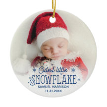 Allerleukste sneeuwvlok baby eerste kerst 