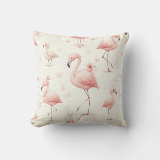 Allerliefste Flamingo Koloonie Kussen (Voorkant)