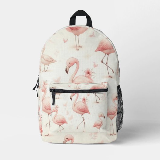 Allerliefste Flamingokudde Bedrukte Rugzak (Voorkant)