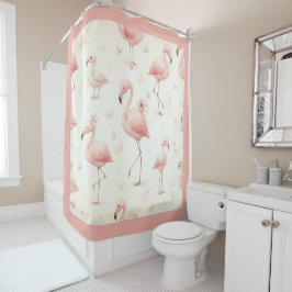 Allerliefste Flamingokudde Douchegordijn