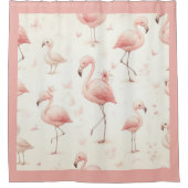 Allerliefste Flamingokudde Douchegordijn (Voorkant)