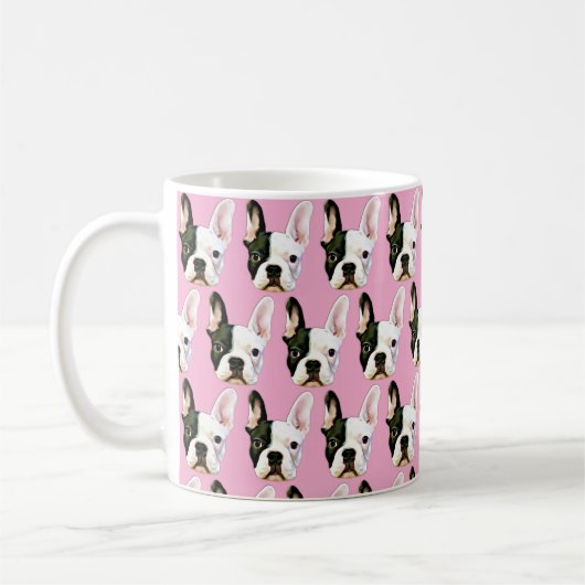 Allerliefste Roze Franse Bulldog Mok (Links)
