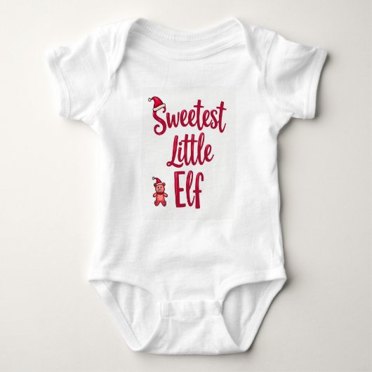 Allermooiste Kerst-Elfenhemd: Romper (Voorkant)