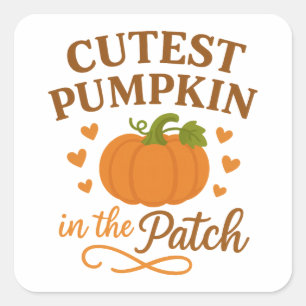 Allermooiste Pompoen in de Herfstvallei Vierkante Sticker