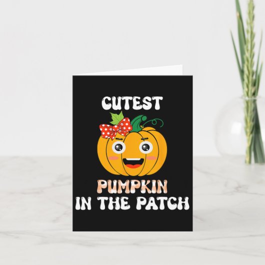 Allermooiste Pompoen In De Patch Baby Kaart (Voorkant)