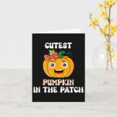 Allermooiste Pompoen In De Patch Baby Kaart (Gele Bloem)