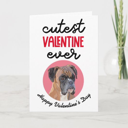 Allermooiste Valentijn Ever ..van je Boxer Feestdagen Kaart (Voorkant)