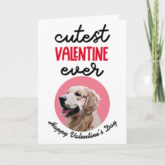 Allermooiste Valentijn ooit ..van je Golden Retrie Feestdagen Kaart (Voorkant)