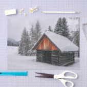 Allermooiste wintercabine ooit! Tissuepapier (Craft)