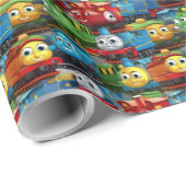 Alles aan boord! Treinschotel Cadeaupapier (Rol Hoek)