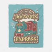 Alles aan boord van de HOGWARTS™ Express Christmas Fleece Deken (Voorkant)